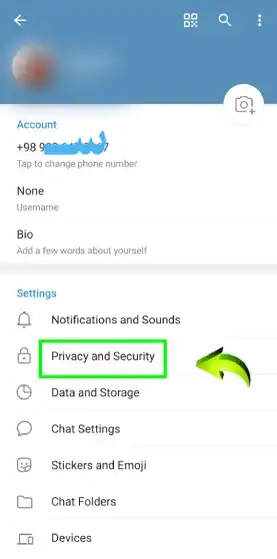 حذف خودکار اکانت تلگرام